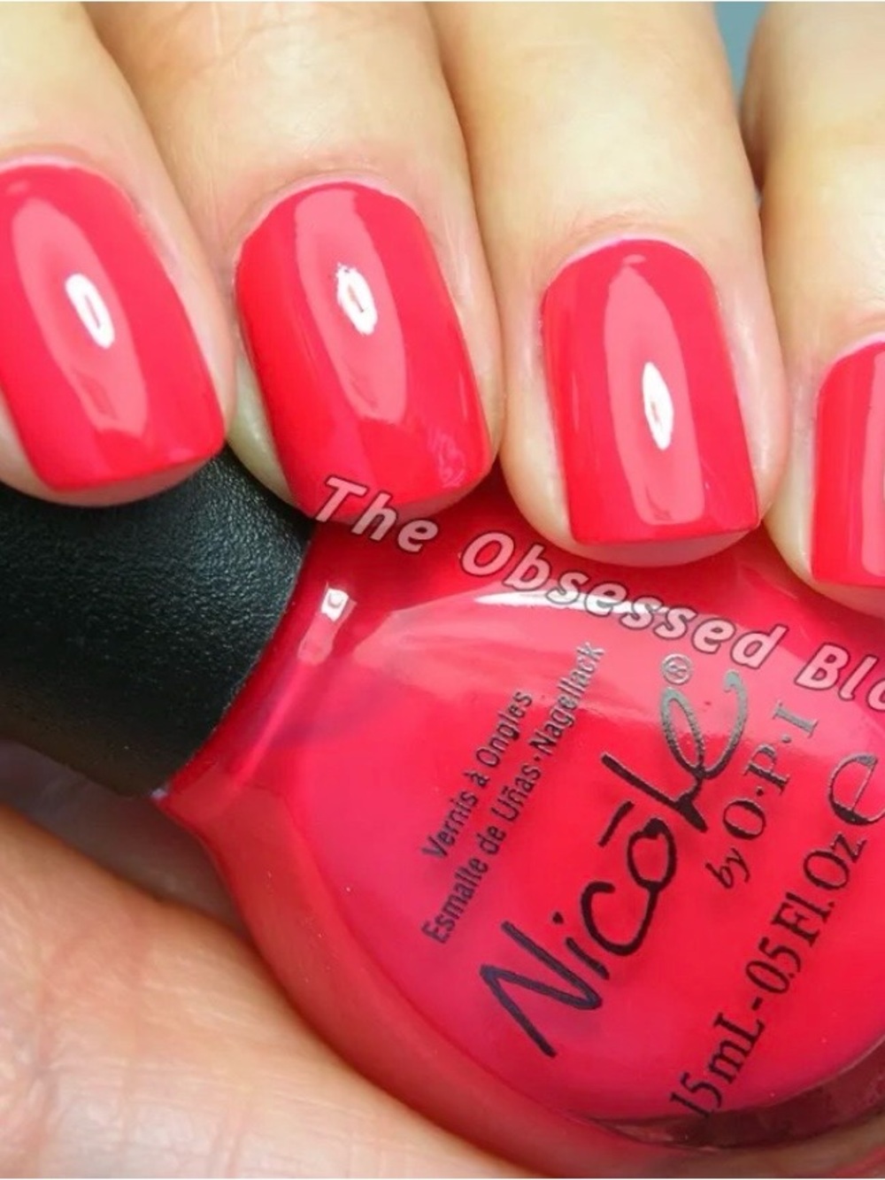 OPI Nicole by OPI “Please red-cycle in 407 in apple red